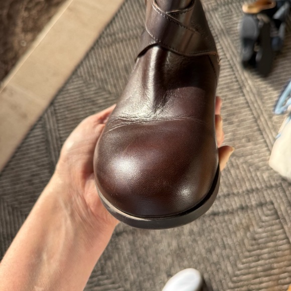 Birkenstock Collins Dark Brown Leather Ankle Boots Size 39 EU/9 US - Picture 7 of 12